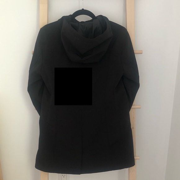 Joe fresh black hooded polyester jacket in medium - Picture 5 of 9